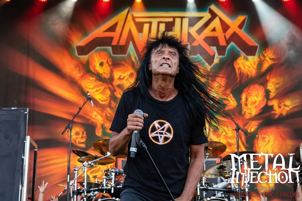 Joey Belladonna, in the Studio Recording Vocals with producer Jay Ruston